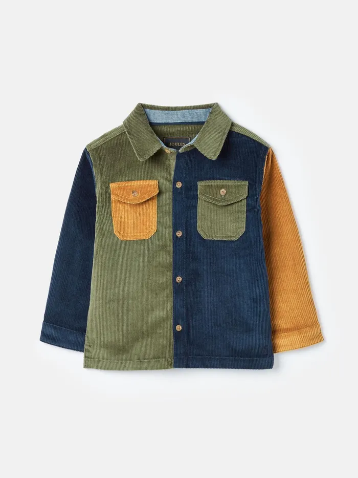 Joules Tops and Tshirts Multi Oversized Corduroy Shirt 8211 Boys