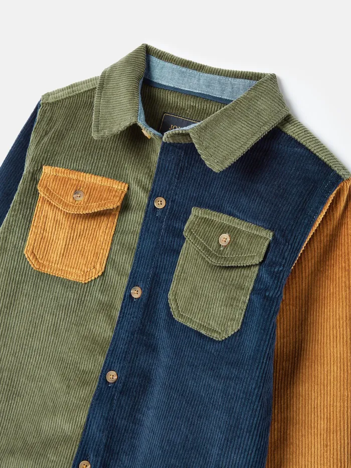 Joules Tops and Tshirts Multi Oversized Corduroy Shirt 8211 Boys