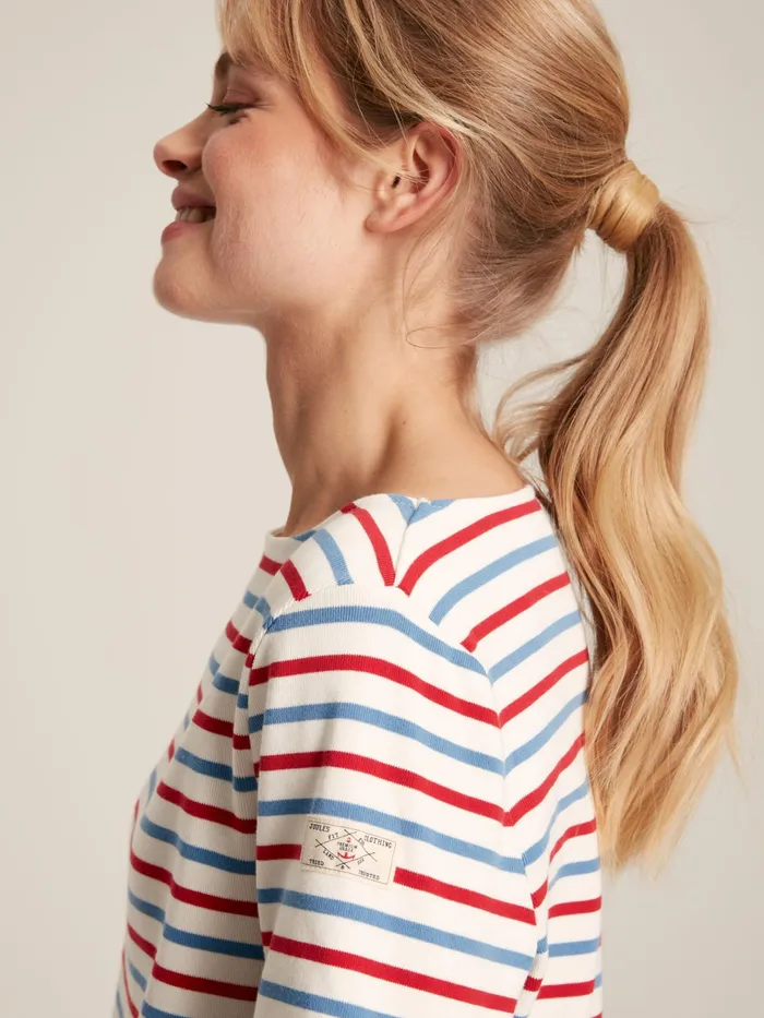 Joules Tops Red Blue Stripe Boat Neck Breton Top 8211 Women