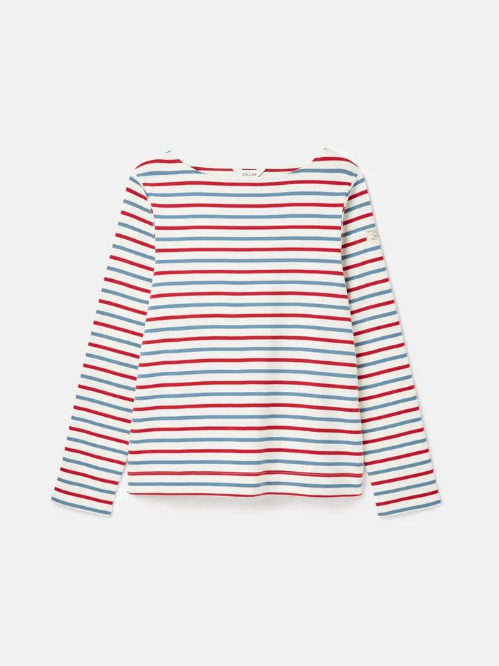 Joules Tops Red Blue Stripe Boat Neck Breton Top 8211 Women