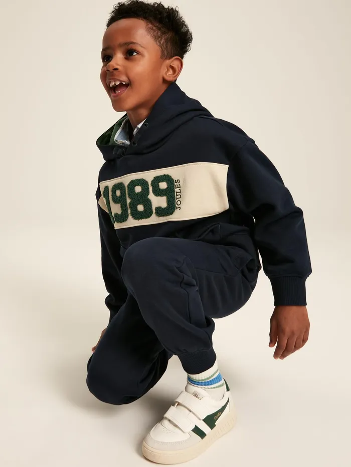 Joules Trousers Navy Jersey Joggers 8211 Boys