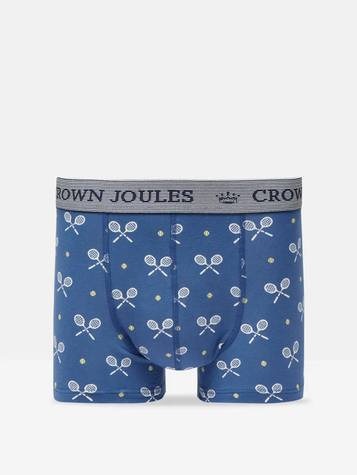 Joules Underwear Blue Tennis Cotton Boxer Briefs 2 Pack 8211 Men
