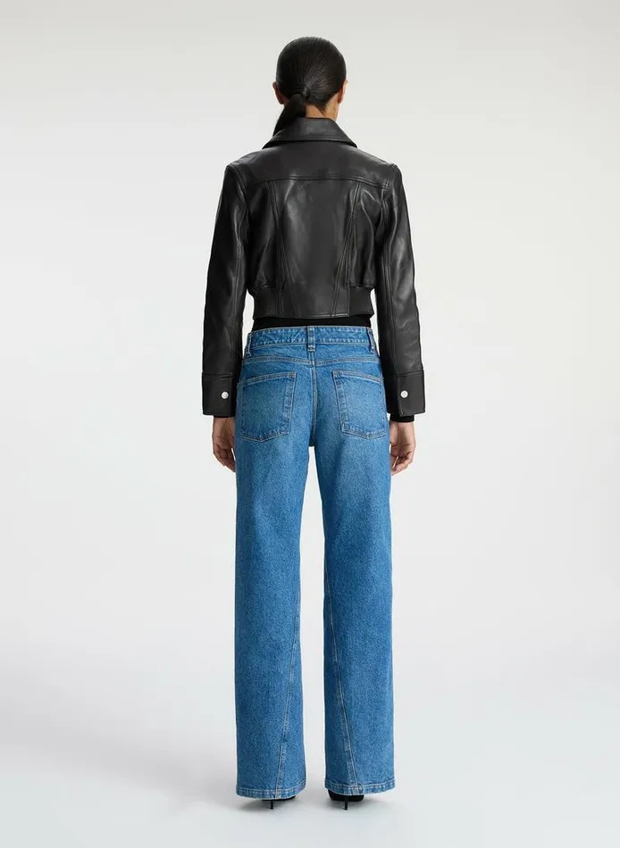 Jumpsuits Women ALC Harlow Cropped Leather Jacket Ganache Jumpsuits Women ALC Harlow Cropped Leather Jacket Ganache