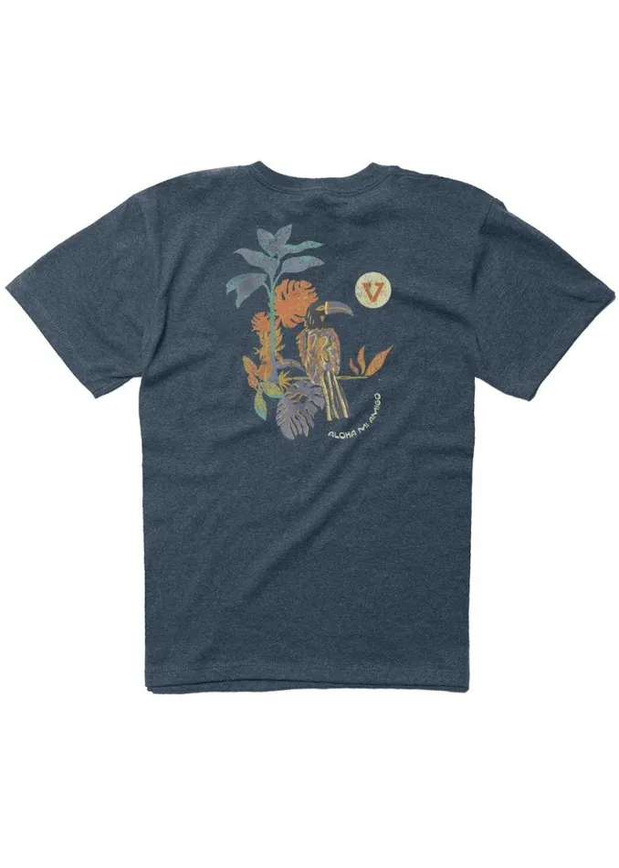 Jungle Jams Kids Tee Navy Heather Men Vissla Youth