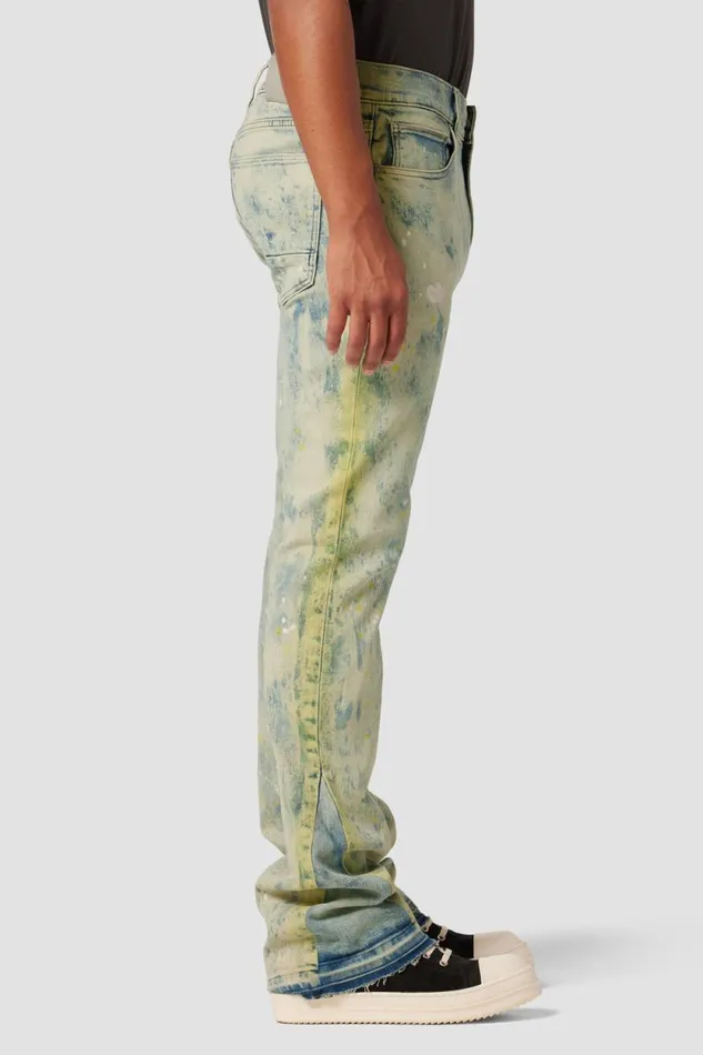 Kick Flare Men Hudson Jeans Walker Kick Flare Jean Citrus Pop