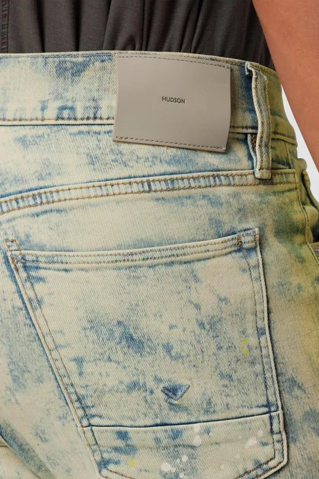 Kick Flare Men Hudson Jeans Walker Kick Flare Jean Citrus Pop