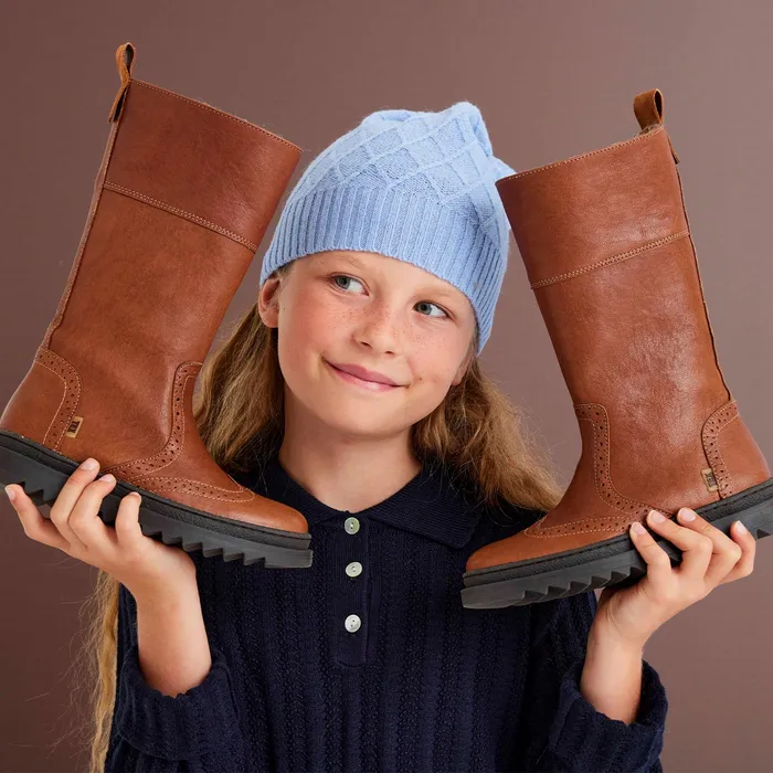 KIDS Boots bisgaardshoes danielle tex cinnamon Brown