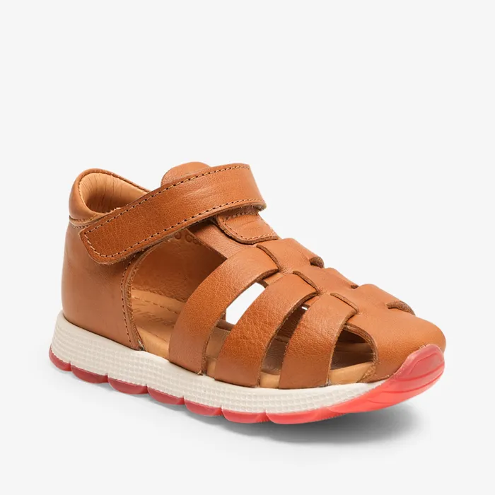 KIDS elva cognac Brown Sandals bisgaardshoes