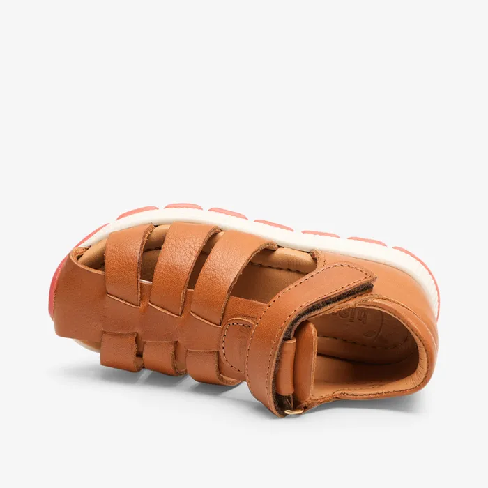 KIDS elva cognac Brown Sandals bisgaardshoes
