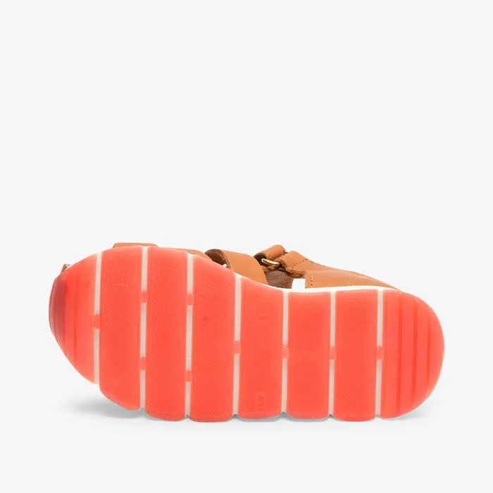 KIDS elva cognac Brown Sandals bisgaardshoes
