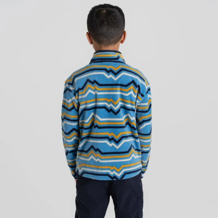 Kids Half Zip Fleece Craghoppers Kid039s Bachas Half Zip Fleece Bright Sky Print