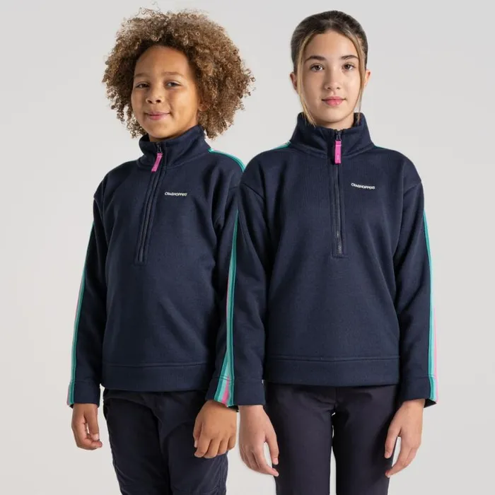 Kids Half Zip Fleece Craghoppers Kid039s Rey Half Zip Fleece Blue Navy