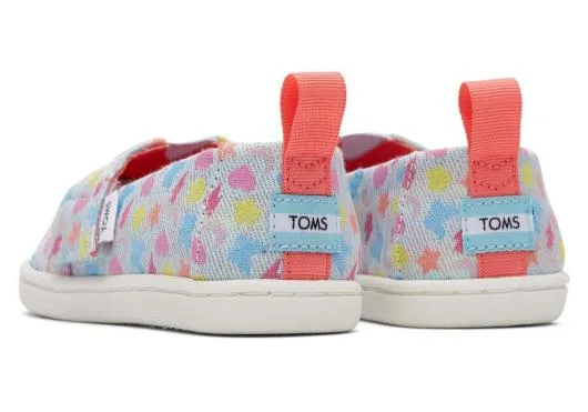 Kids KidsTiny Alpargata Glimmer Charms Pastel Blue Glimmer TOMS Alpargatas
