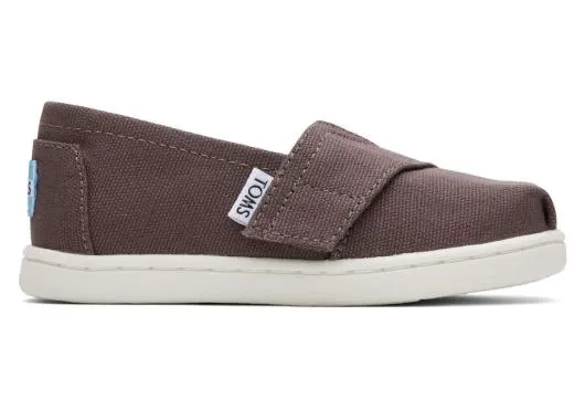 Kids KidsTiny Alpargata Grey Canvas Toddler Shoe Ash TOMS Alpargatas