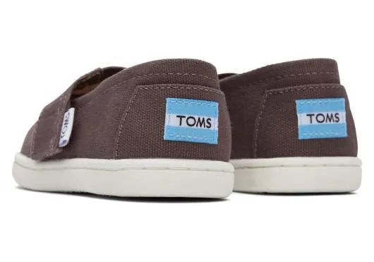 Kids KidsTiny Alpargata Grey Canvas Toddler Shoe Ash TOMS Alpargatas