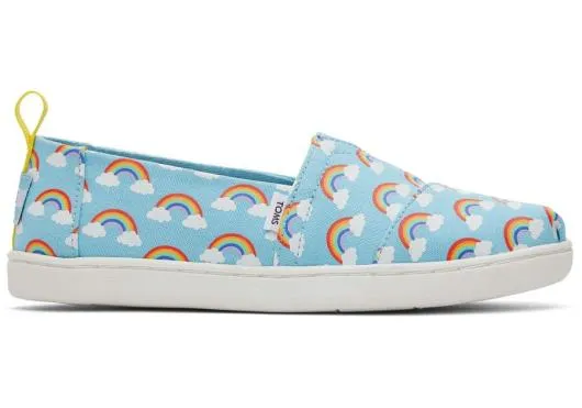 Kids KidsYouth Alpargata Rainbows Kids Shoe Blue Glow TOMS Alpargatas