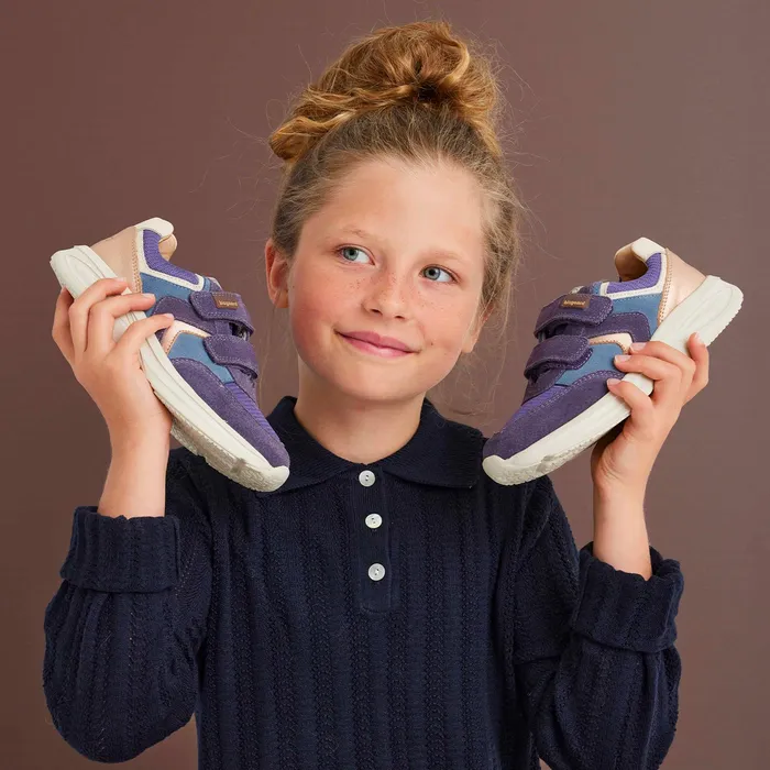 KIDS yuki v tex violet Purple Sneakers bisgaardshoes
