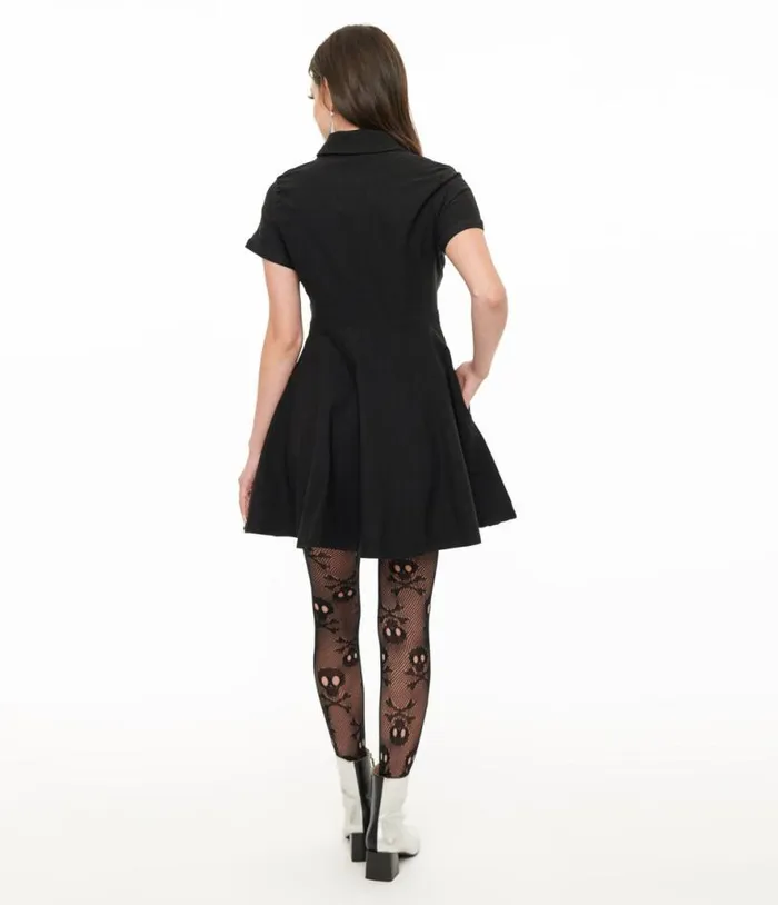 Killstar Black Nowhere039s Ville Mini Dress Dresses Unique Vintage Pocket Dresses