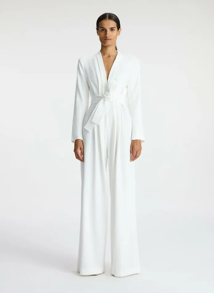 Knitwear Women ALC Kieran II WideLeg Jumpsuit White