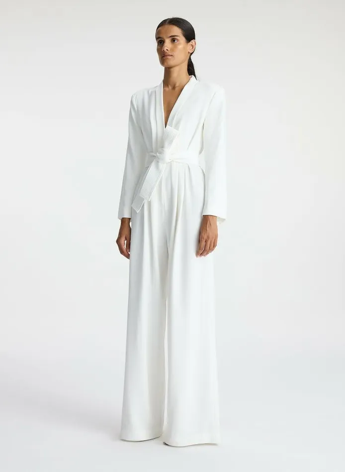 Knitwear Women ALC Kieran II WideLeg Jumpsuit White