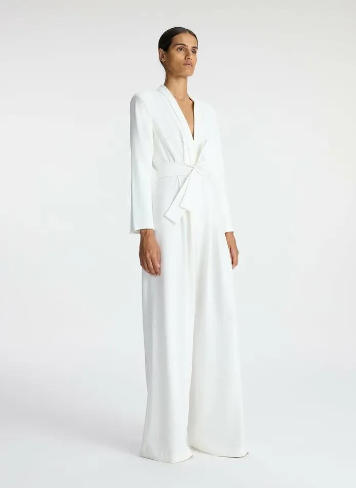 Knitwear Women ALC Kieran II WideLeg Jumpsuit White