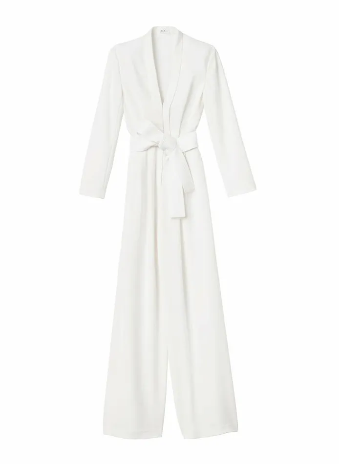 Knitwear Women ALC Kieran II WideLeg Jumpsuit White