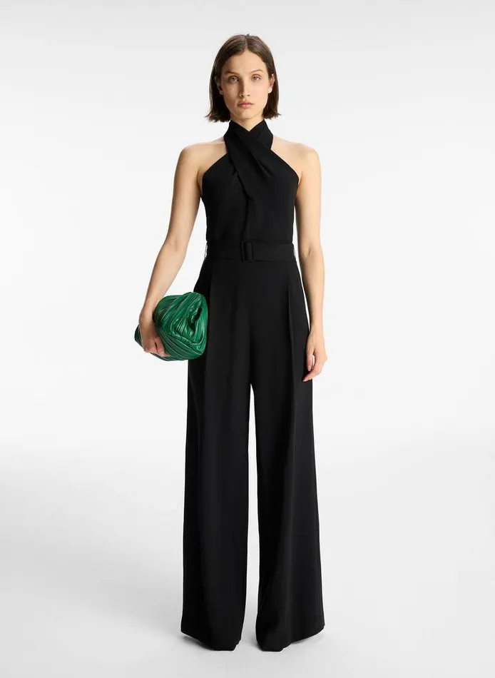 Knitwear Women ALC Murphy WideLeg Jumpsuit Black