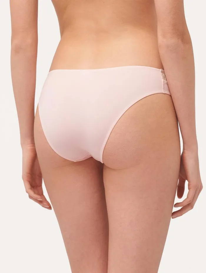 Lace Medium Brief In Rose And Cream Lingerie La Perla Midrise