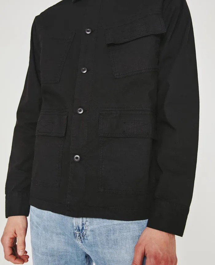 Lance Fatigue Pure Black Men AG Jeans Jackets Lance Fatigue Pure Black Men AG Jeans Jackets