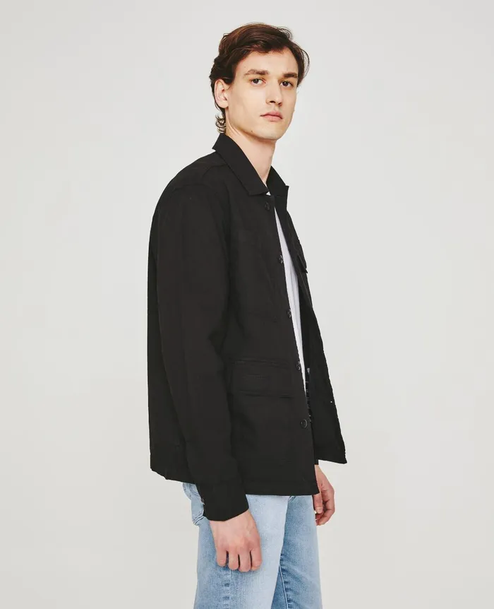 Lance Fatigue Pure Black Men AG Jeans Jackets Lance Fatigue Pure Black Men AG Jeans Jackets