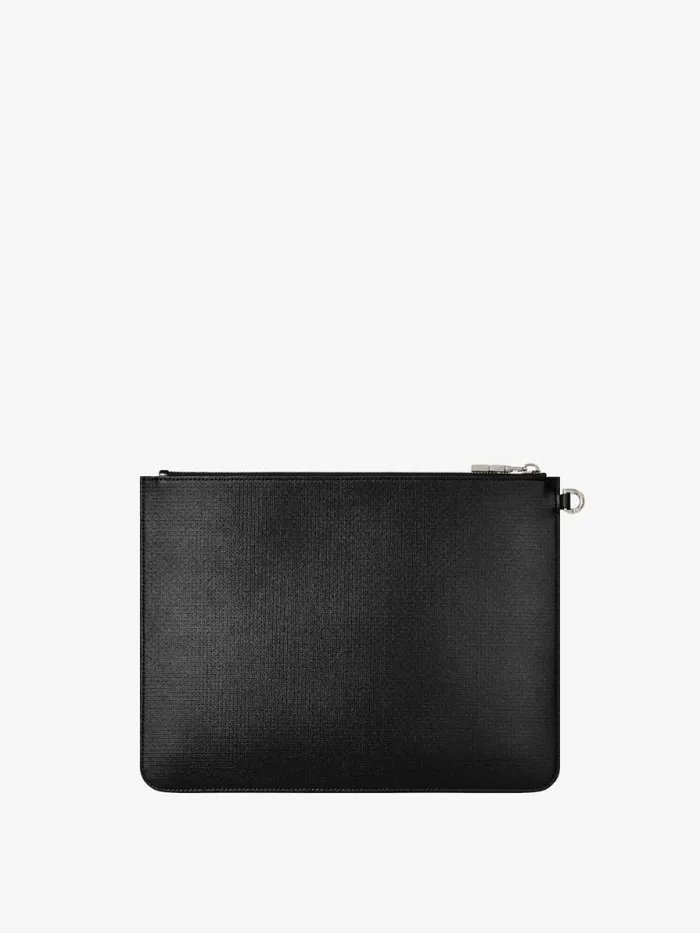 Large Pouch In 4g Classic Leather Black Men Givenchy Wallets and Card Holders