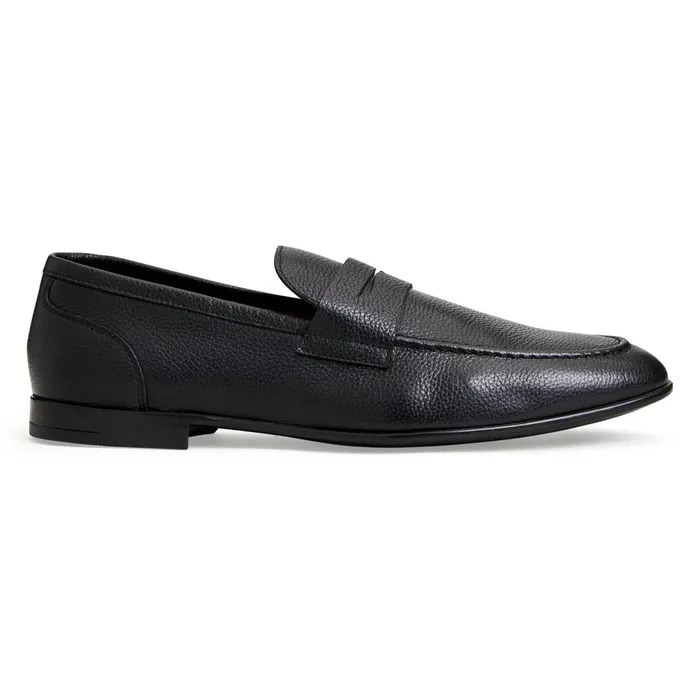 LASTRA SLIPON LEATHER LOAFERBLACK Men Bruno Magli Loafers and Slipons