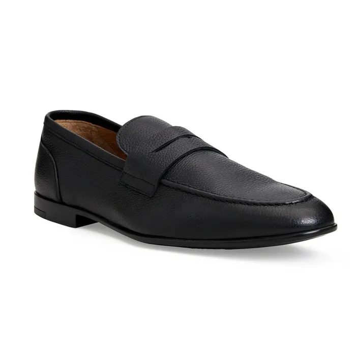 LASTRA SLIPON LEATHER LOAFERBLACK Men Bruno Magli Loafers and Slipons