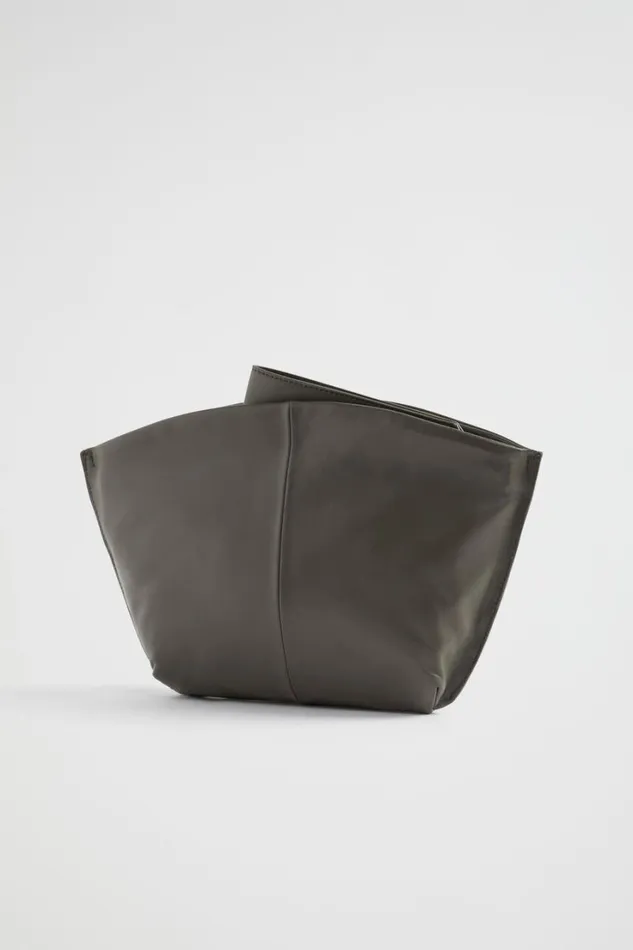 Leather Bags Woman Seed Heritage Leather Crescent Clutch Olive
