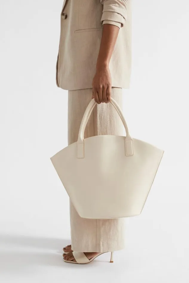 Leather Bags Woman Seed Heritage Leather Crescent Tote Stone