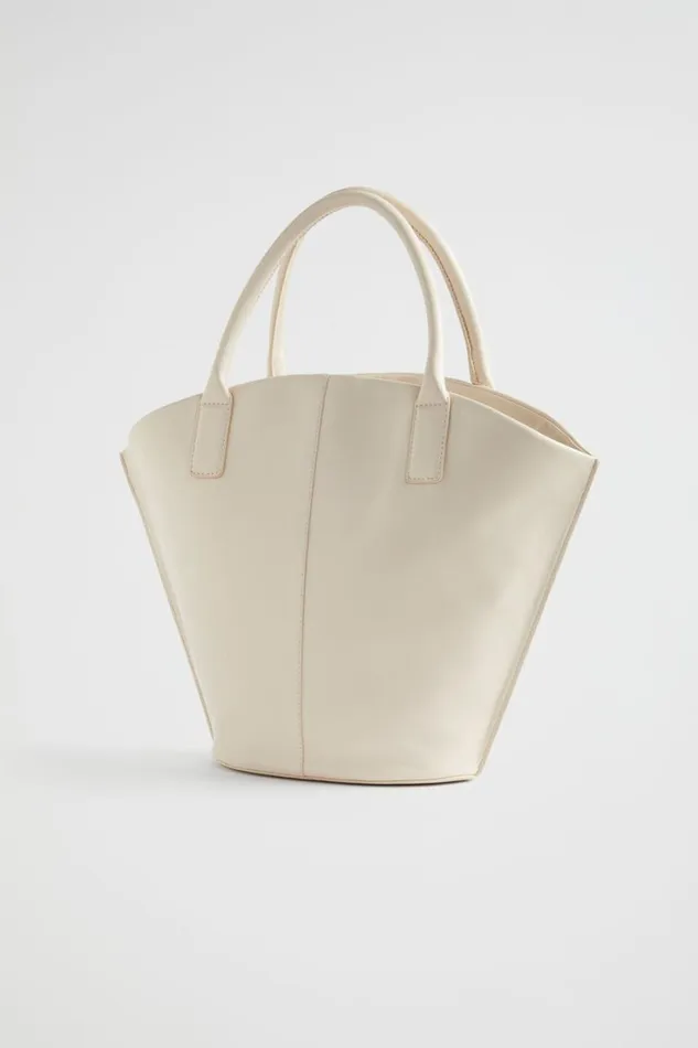 Leather Bags Woman Seed Heritage Leather Crescent Tote Stone