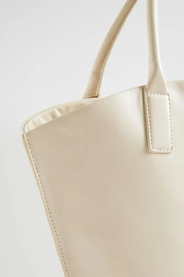 Leather Bags Woman Seed Heritage Leather Crescent Tote Stone
