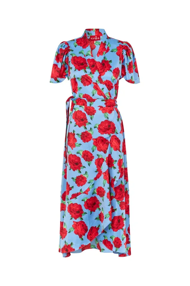 Lima Dress 8211 Blue Roses Women Cras Dresses