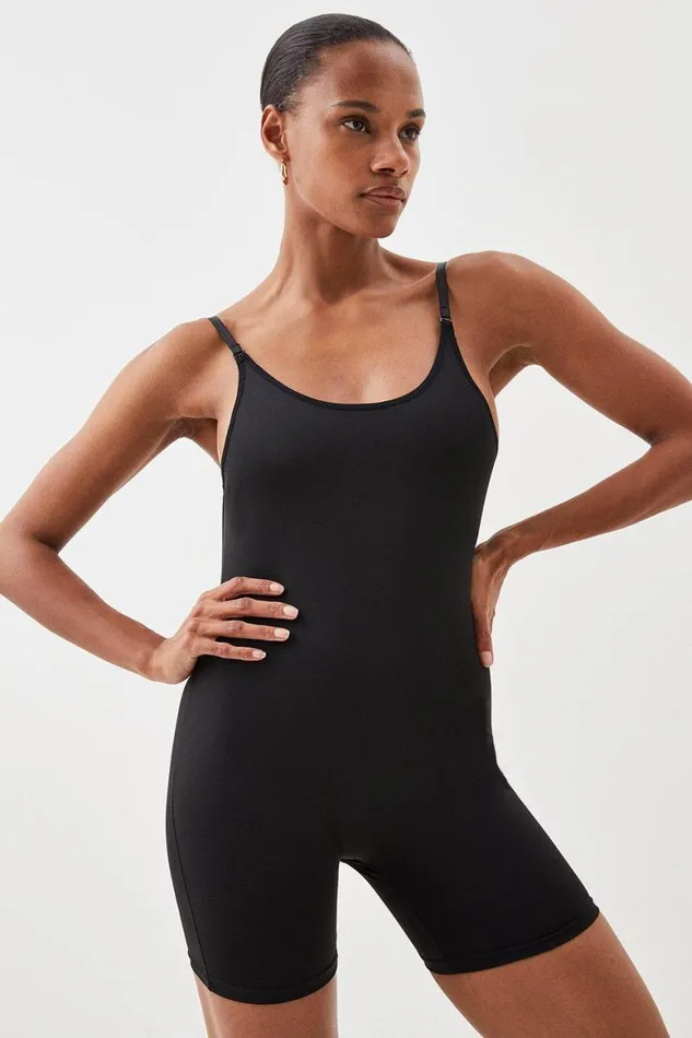 Lingerie Women Karen Millen Super Control Shorts Bodysuit Black