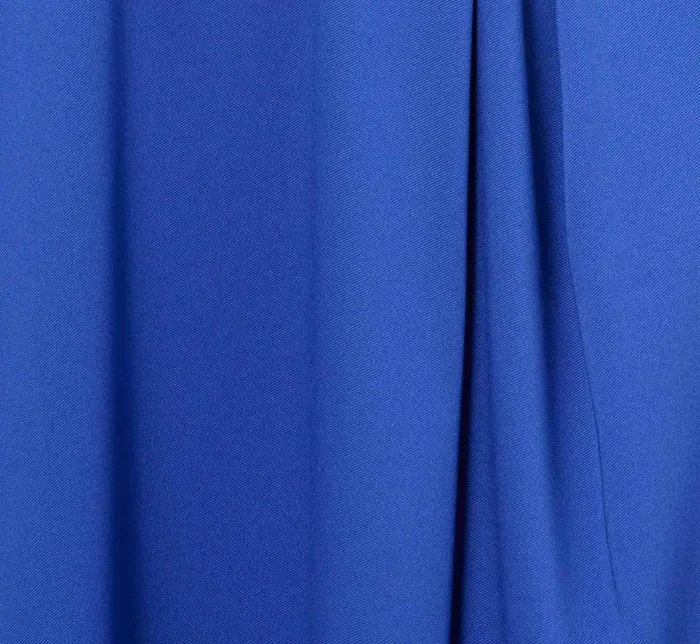 Long Dresses Womens Adrianna Papell VNeck Mikado Gown With Jewel Beaded Straps In Royal Sapphire