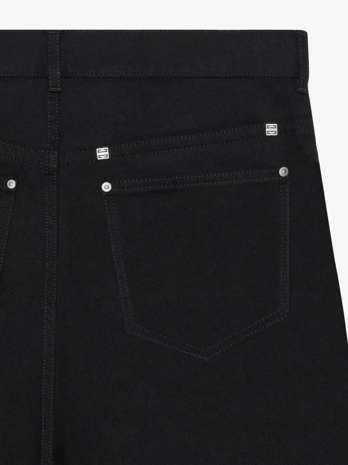 Loose Fit Cargo Pants In Denim Black Men Givenchy Pants and Shorts