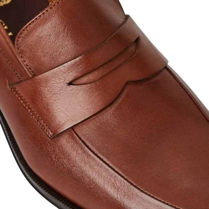 Maioco Slip On Loafer Cognac Leather Men Bruno Magli Loafers and Slipons