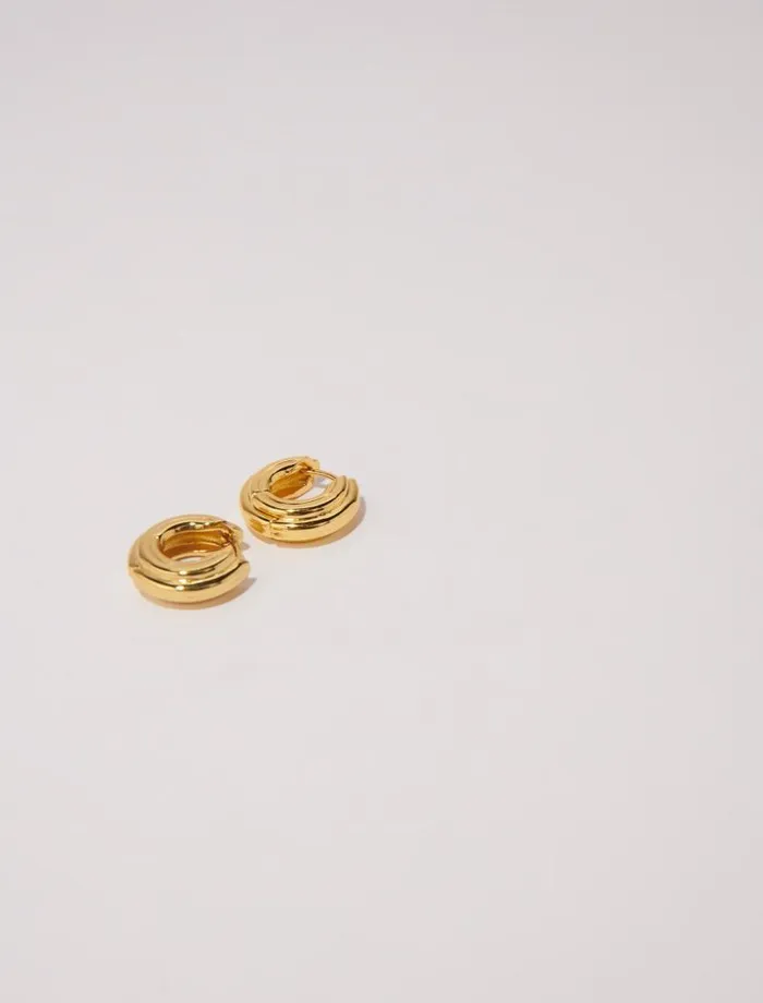 Maje Jewelry Womens Creole Mini Earrings Gold