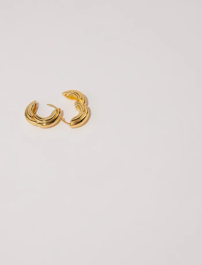 Maje Jewelry Womens Creole Mini Earrings Gold