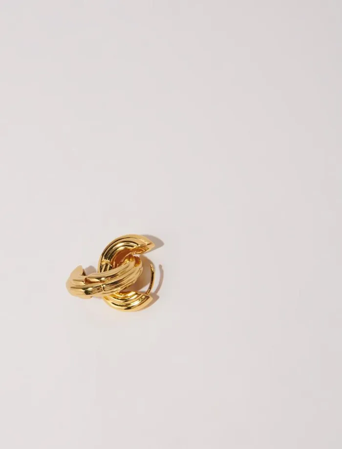 Maje Jewelry Womens Creole Mini Earrings Gold
