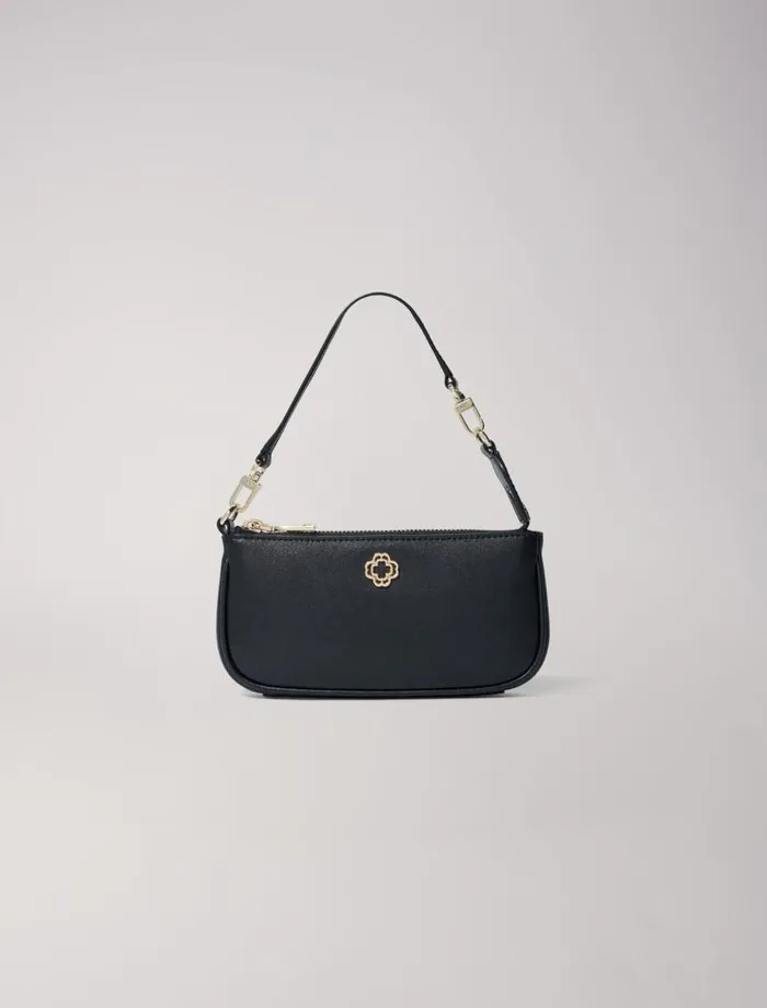 Maje Small Leather Goods Womens Small Leather Clutch Bag Black