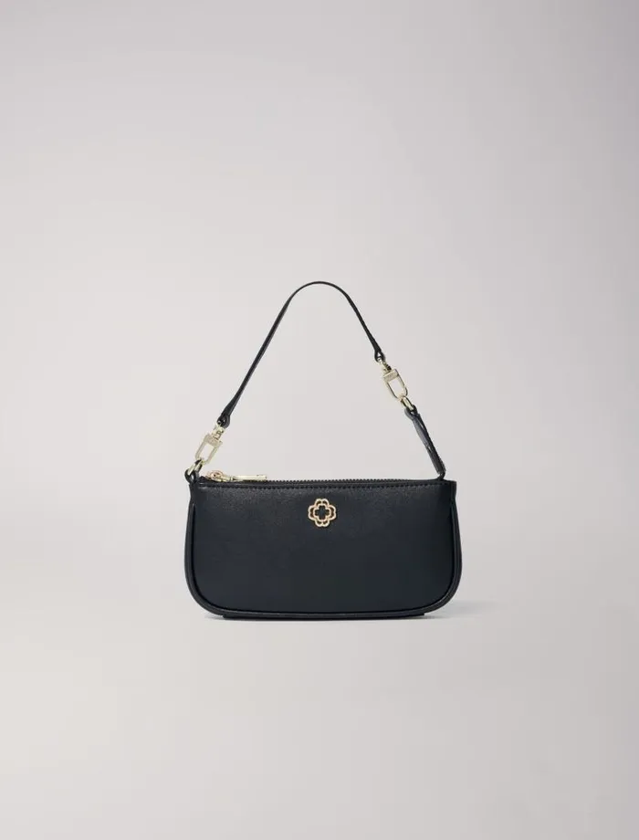 Maje Small Leather Goods Womens Small Leather Clutch Bag Black