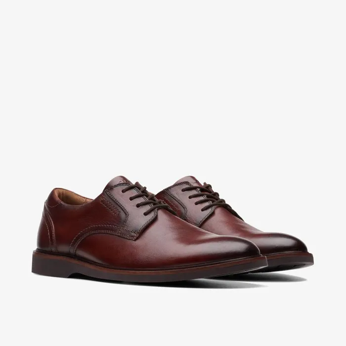Malwood Lace Brown Leather Men Clarks Dress Shoes