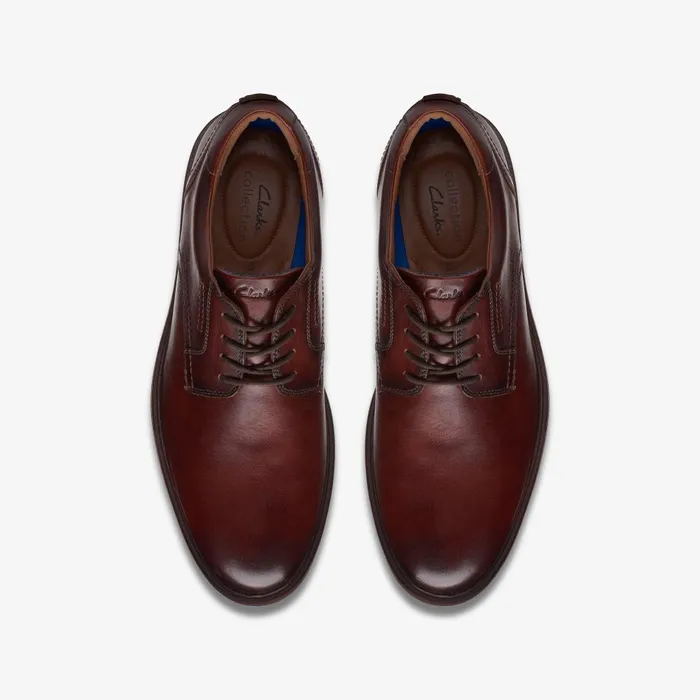 Malwood Lace Brown Leather Men Clarks Dress Shoes