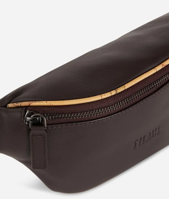Man Backpacks and Belt Bags Alviero Martini Belt Bag Leather Brown